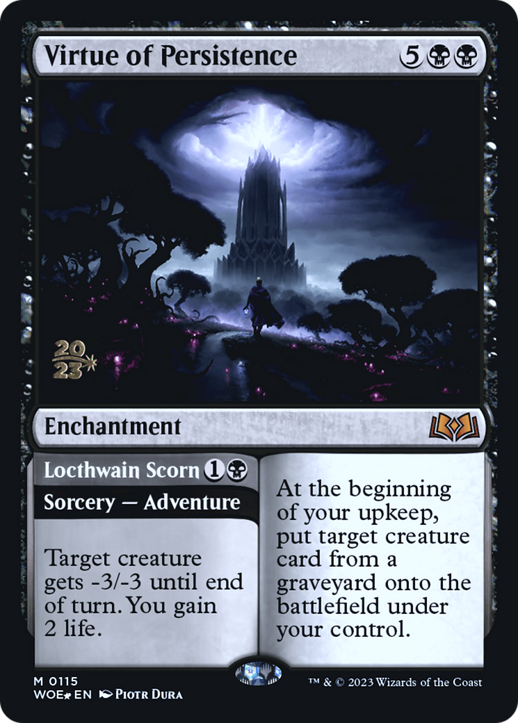 Virtue of Persistence // Locthwain Scorn [Wilds of Eldraine Prerelease Promos] | Eastridge Sports Cards & Games