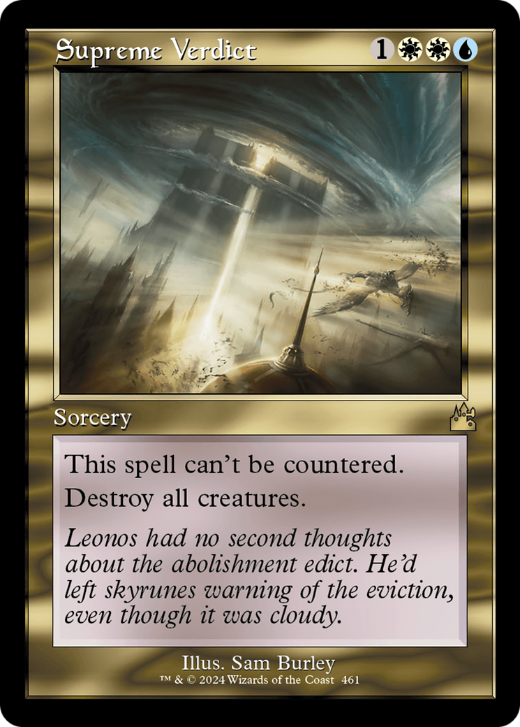 Supreme Verdict (Retro Frame) [Ravnica Remastered] | Eastridge Sports Cards & Games