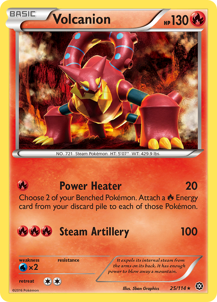 Volcanion (25/114) [XY: Steam Siege] | Eastridge Sports Cards & Games