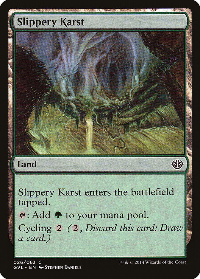 Slippery Karst (Garruk vs. Liliana) [Duel Decks Anthology] | Eastridge Sports Cards & Games