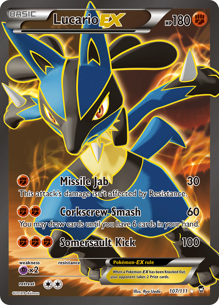 Lucario EX (107/111) [XY: Furious Fists] | Eastridge Sports Cards & Games
