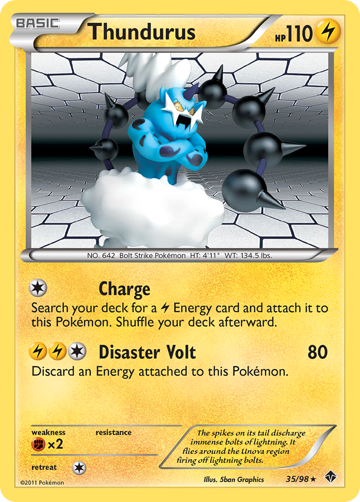 Thundurus (35/98) [Black & White: Emerging Powers] | Eastridge Sports Cards & Games