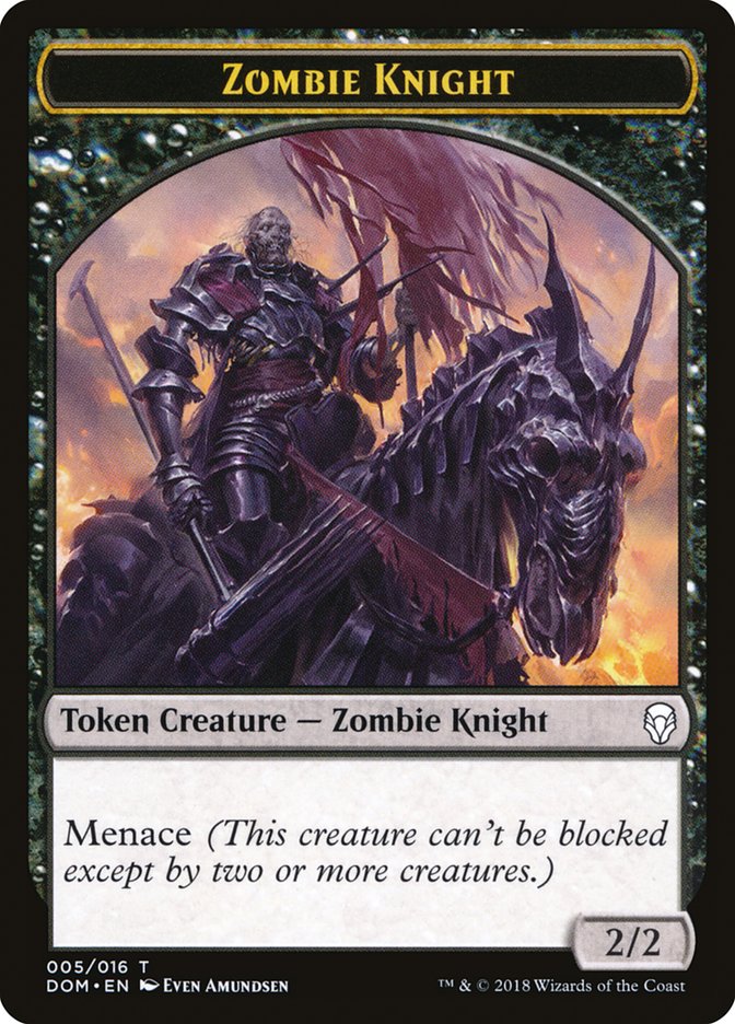 Zombie Knight [Dominaria Tokens] | Eastridge Sports Cards & Games
