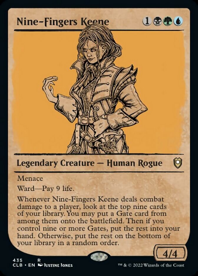 Nine-Fingers Keene (Showcase) [Commander Legends: Battle for Baldur's Gate] | Eastridge Sports Cards & Games