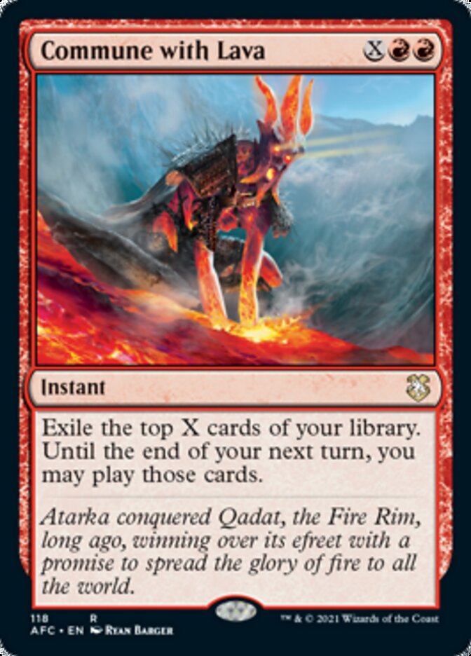 Commune with Lava [Dungeons & Dragons: Adventures in the Forgotten Realms Commander] | Eastridge Sports Cards & Games