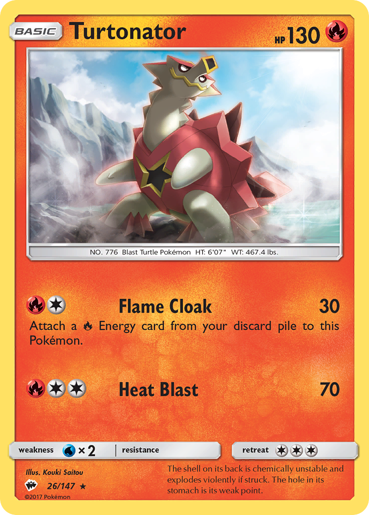 Turtonator (26/147) [Sun & Moon: Burning Shadows] | Eastridge Sports Cards & Games