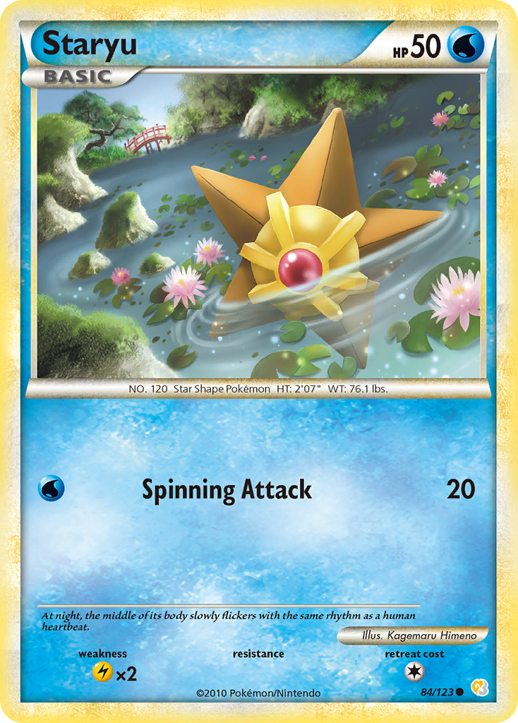 Staryu (84/123) [HeartGold & SoulSilver: Base Set] | Eastridge Sports Cards & Games