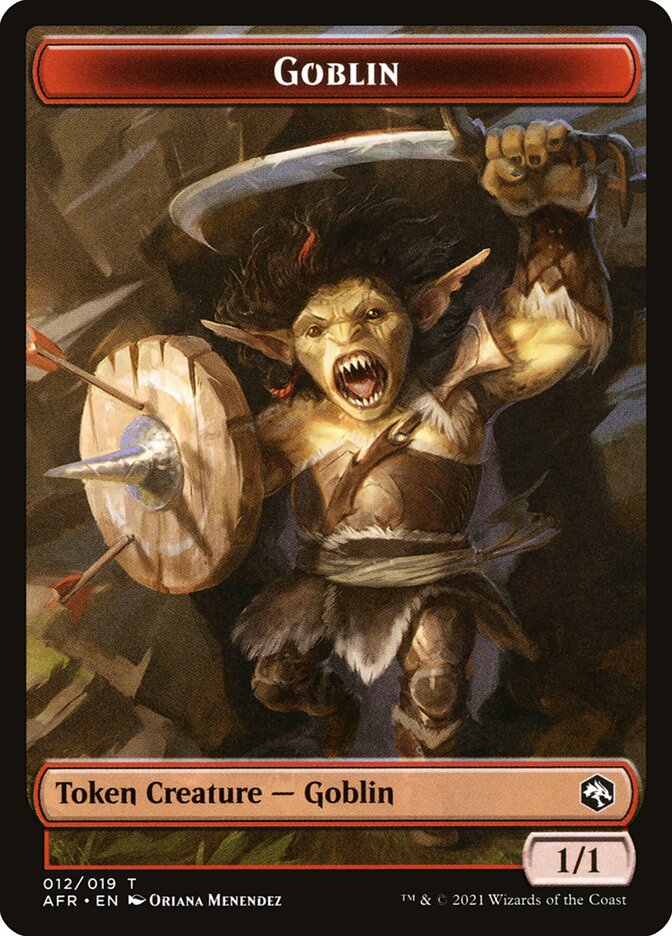 Goblin (012) // Blood (017) Double-sided Token [Challenger Decks 2022 Tokens] | Eastridge Sports Cards & Games