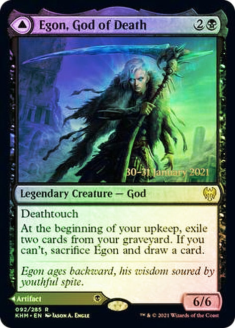 Egon, God of Death // Throne of Death  [Kaldheim Prerelease Promos] | Eastridge Sports Cards & Games