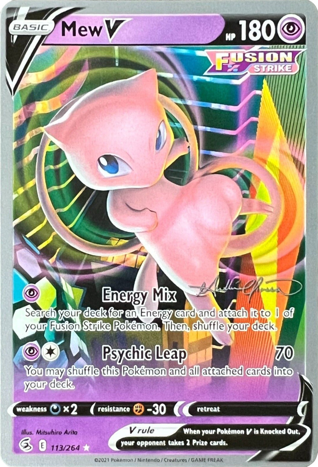 Mew V (113/264) (The Shape of Mew - Andre Chiasson) [World Championships 2022] | Eastridge Sports Cards & Games