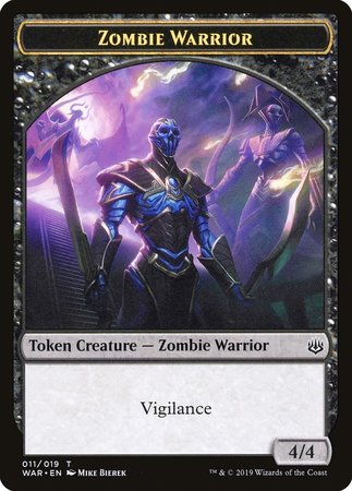 Zombie Warrior Token [War of the Spark Tokens] | Eastridge Sports Cards & Games