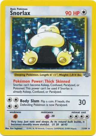 Snorlax (11/64) [Jungle Unlimited] | Eastridge Sports Cards & Games