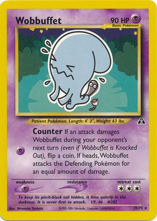 Wobbuffet (35/75) [Neo Discovery Unlimited] | Eastridge Sports Cards & Games