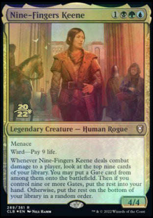 Nine-Fingers Keene [Commander Legends: Battle for Baldur's Gate Prerelease Promos] | Eastridge Sports Cards & Games