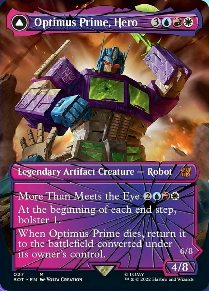 Optimus Prime, Hero // Optimus Prime, Autobot Leader (Shattered Glass) [Universes Beyond: Transformers] | Eastridge Sports Cards & Games