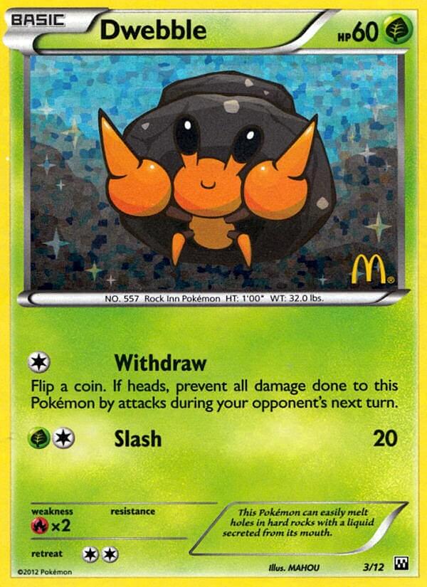 Dwebble (3/12) [McDonald's Promos: 2012 Collection] | Eastridge Sports Cards & Games