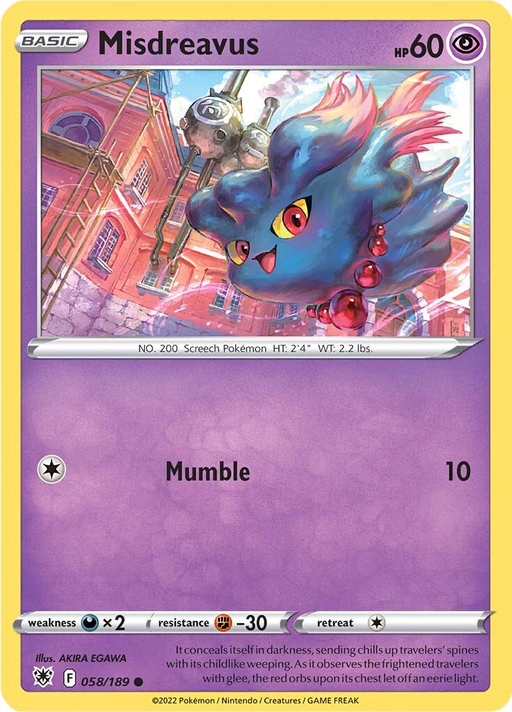 Misdreavus (058/189) [Sword & Shield: Astral Radiance] | Eastridge Sports Cards & Games