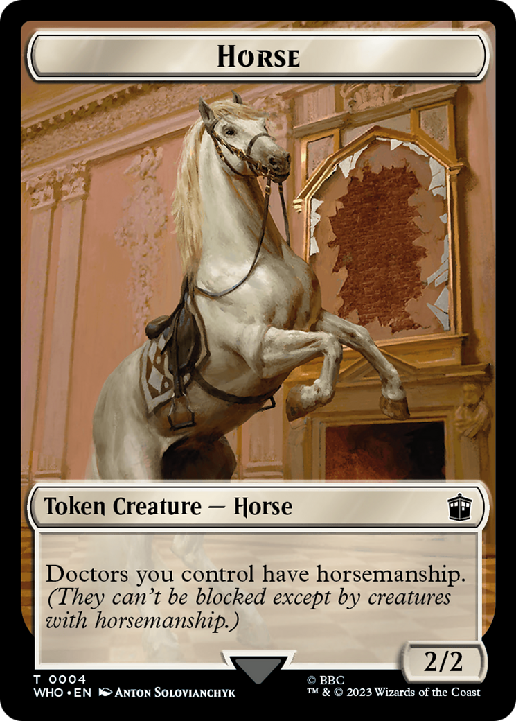Horse // Food (0026) Double-Sided Token [Doctor Who Tokens] | Eastridge Sports Cards & Games