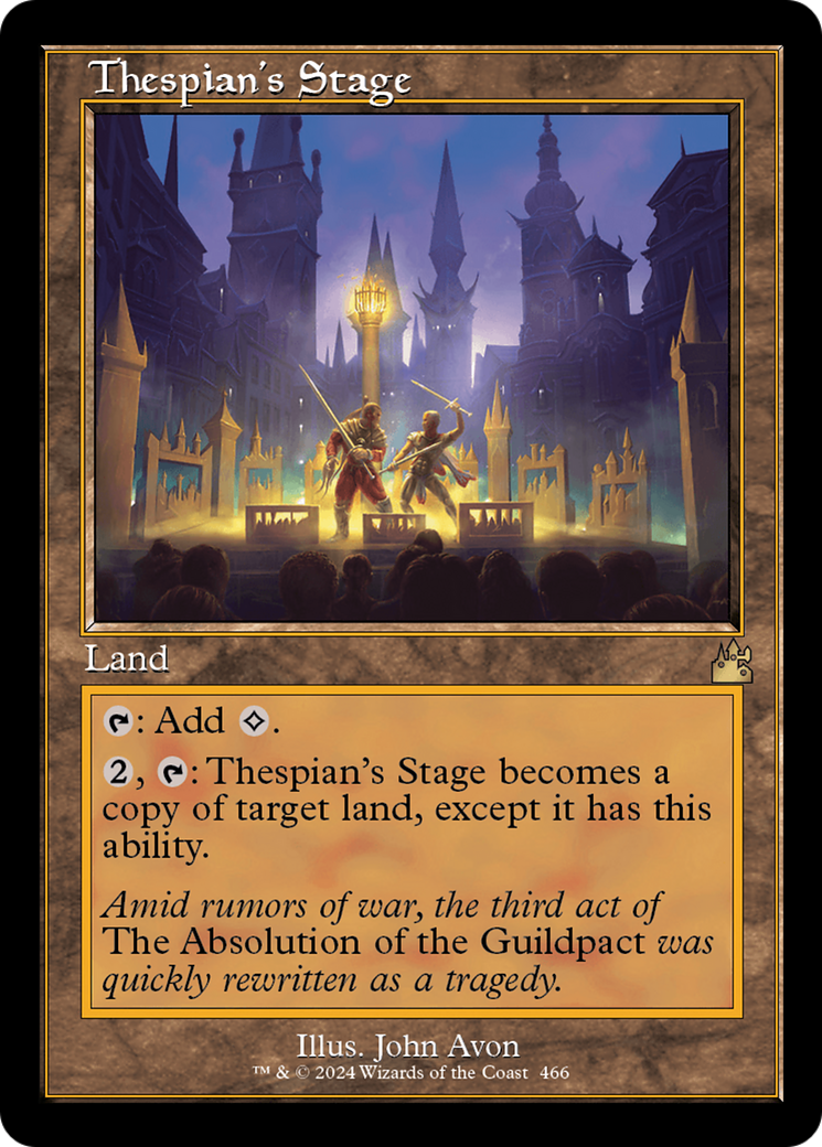 Thespian's Stage (Retro Frame) [Ravnica Remastered] | Eastridge Sports Cards & Games