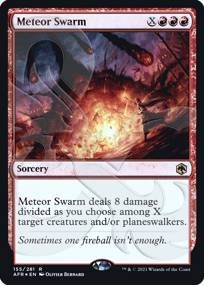 Meteor Swarm (Ampersand Promo) [Dungeons & Dragons: Adventures in the Forgotten Realms Promos] | Eastridge Sports Cards & Games