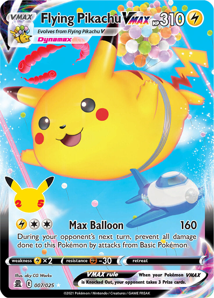 Flying Pikachu VMAX (007/025) [Celebrations: 25th Anniversary] | Eastridge Sports Cards & Games