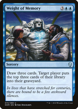 Weight of Memory [Dominaria] | Eastridge Sports Cards & Games