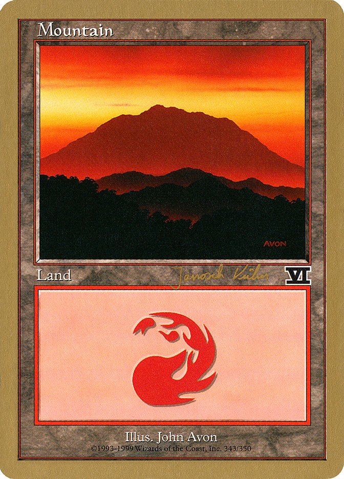 Mountain (jk343) (Janosch Kuhn) [World Championship Decks 2000] | Eastridge Sports Cards & Games