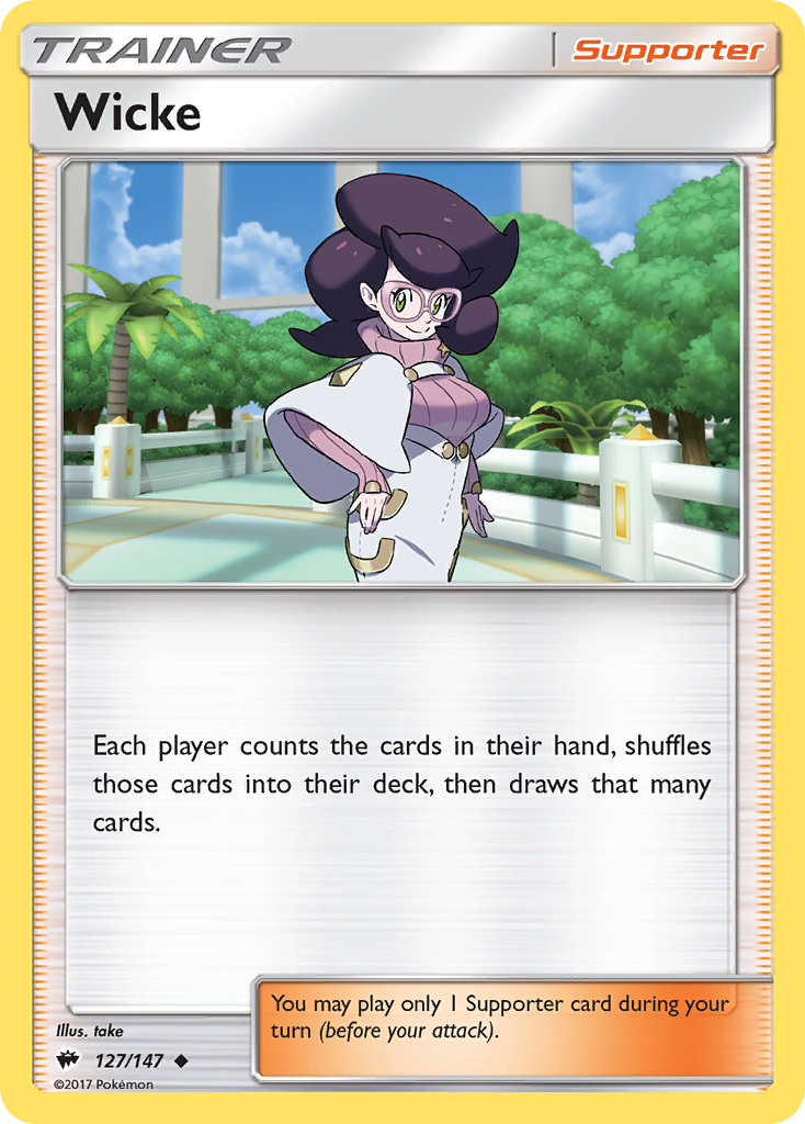 Wicke (127/147) [Sun & Moon: Burning Shadows] | Eastridge Sports Cards & Games