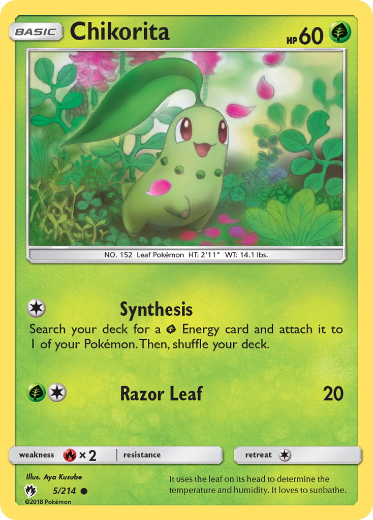 Chikorita (5/214) [Sun & Moon: Lost Thunder] | Eastridge Sports Cards & Games