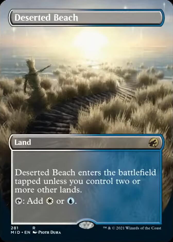 Deserted Beach (Borderless) [Innistrad: Midnight Hunt] | Eastridge Sports Cards & Games