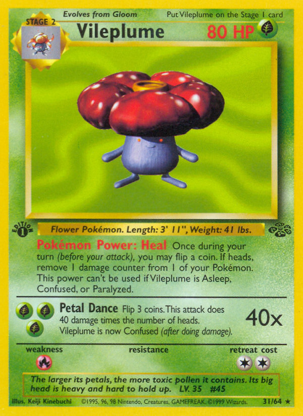 Vileplume (31/64) [Jungle 1st Edition] | Eastridge Sports Cards & Games