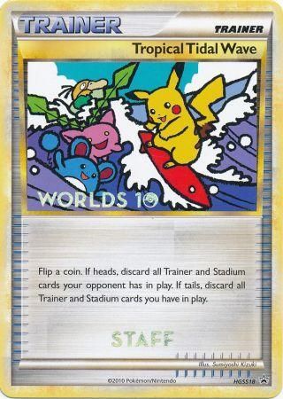 Tropical Tidal Wave (HGSS18) (Staff) [HeartGold & SoulSilver: Black Star Promos] | Eastridge Sports Cards & Games