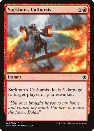 Sarkhan's Catharsis [War of the Spark] | Eastridge Sports Cards & Games