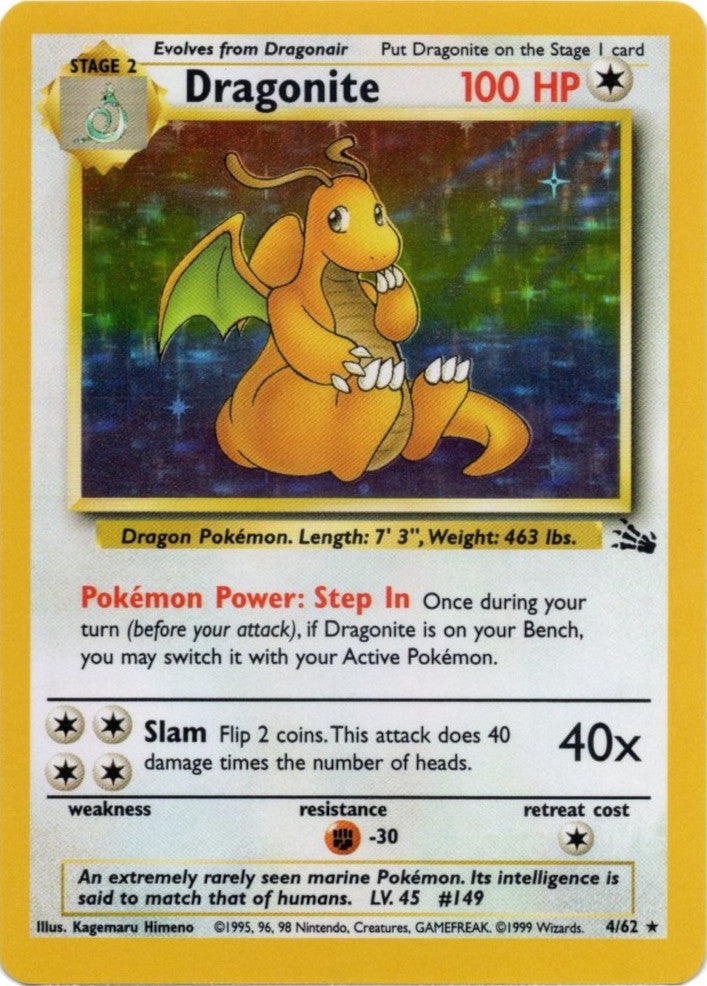 Dragonite (4/62) [Fossil Unlimited] | Eastridge Sports Cards & Games