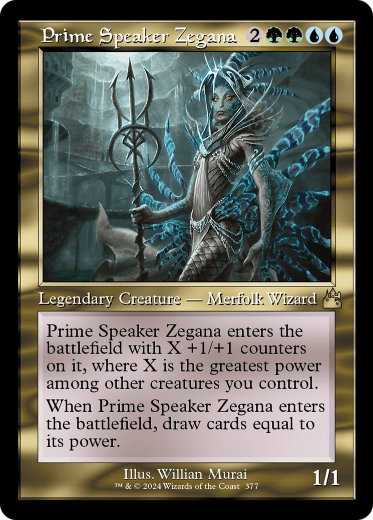 Prime Speaker Zegana (Retro Frame) [Ravnica Remastered] | Eastridge Sports Cards & Games