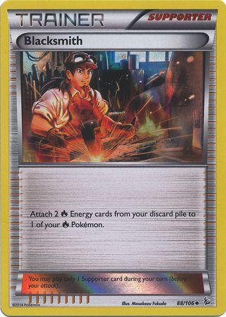 Blacksmith (88/106) (Sheen Holo Pyroar Collection Exclusive) [XY: Flashfire] | Eastridge Sports Cards & Games
