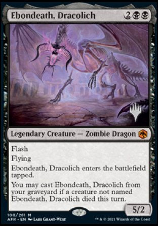 Ebondeath, Dracolich (Promo Pack) [Dungeons & Dragons: Adventures in the Forgotten Realms Promos] | Eastridge Sports Cards & Games