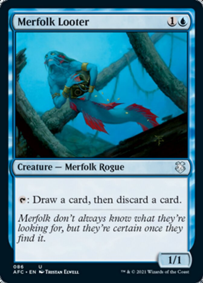 Merfolk Looter [Dungeons & Dragons: Adventures in the Forgotten Realms Commander] | Eastridge Sports Cards & Games