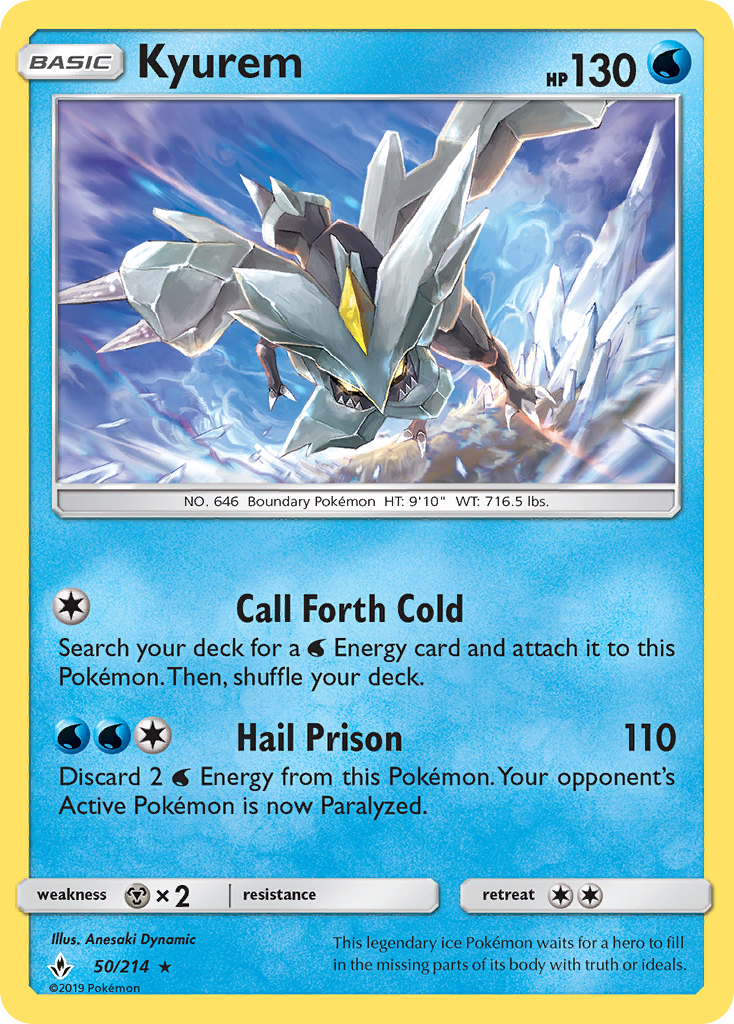 Kyurem (50/214) [Sun & Moon: Unbroken Bonds] | Eastridge Sports Cards & Games