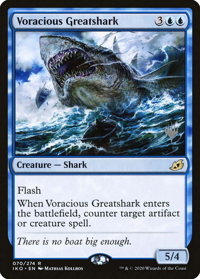 Voracious Greatshark (Promo Pack) [Ikoria: Lair of Behemoths Promos] | Eastridge Sports Cards & Games