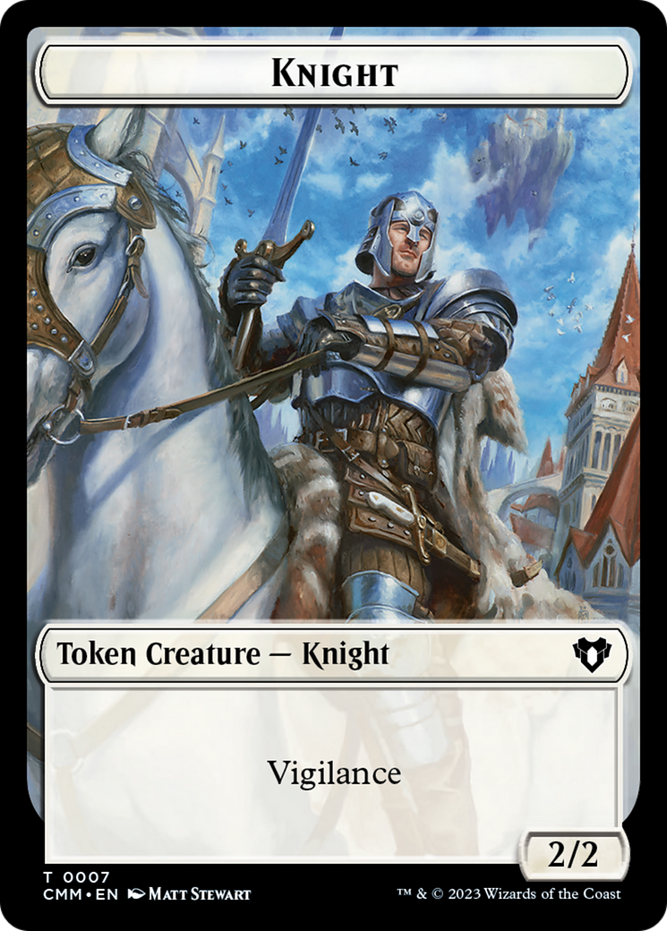 Human Soldier // Knight Double-Sided Token [Commander Masters Tokens] | Eastridge Sports Cards & Games
