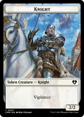 Eldrazi // Knight Double-Sided Token [Commander Masters Tokens] | Eastridge Sports Cards & Games