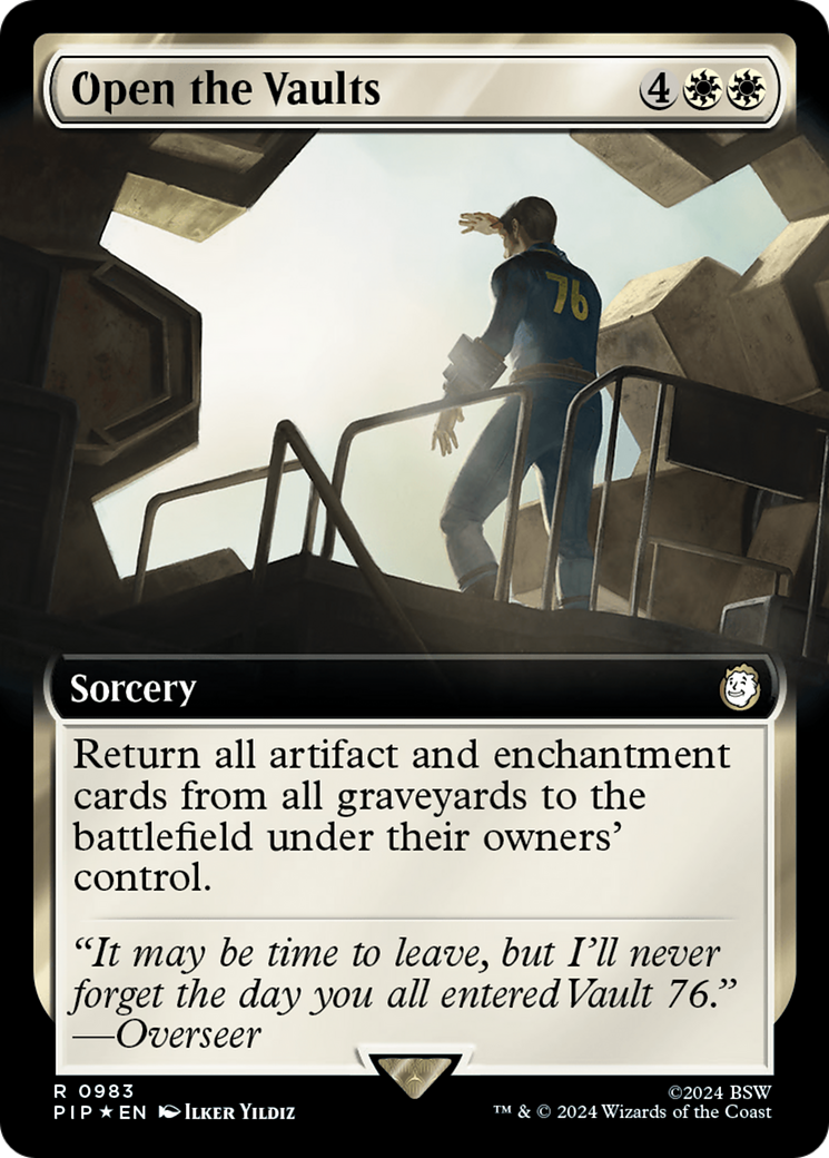 Open the Vaults (Extended Art) (Surge Foil) [Fallout] | Eastridge Sports Cards & Games