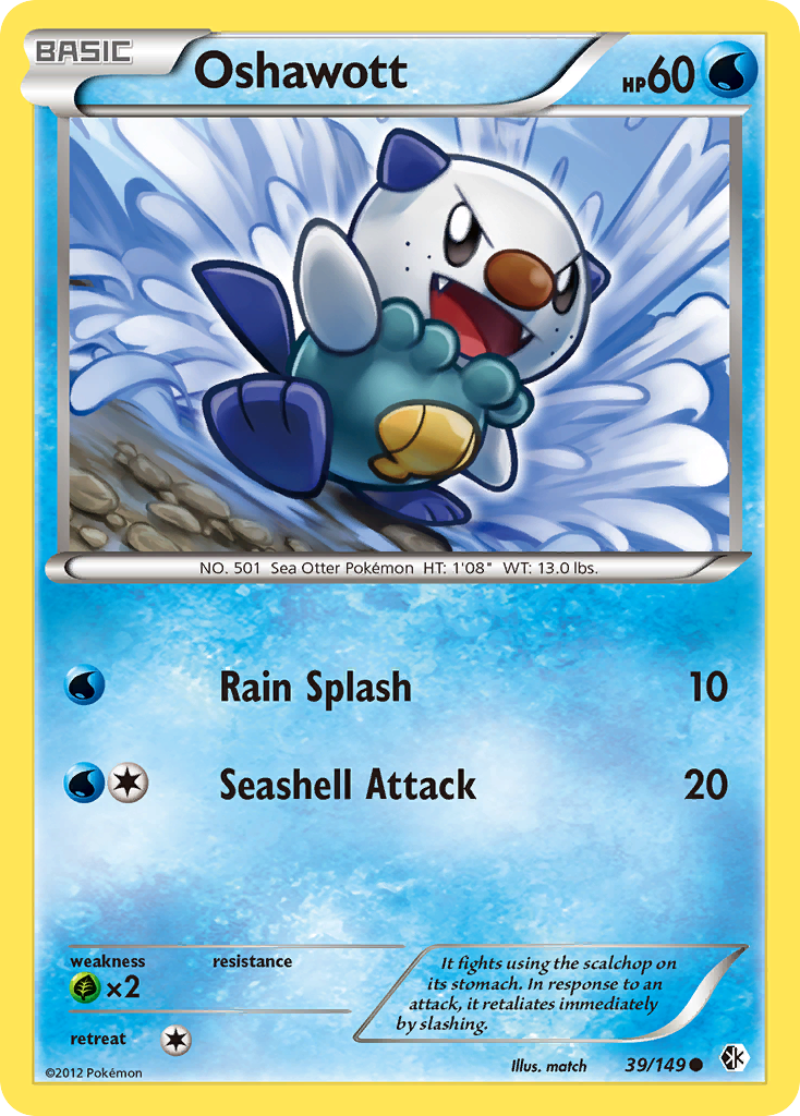 Oshawott (39/149) [Black & White: Boundaries Crossed] | Eastridge Sports Cards & Games