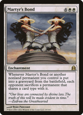 Martyr's Bond [Commander 2011] | Eastridge Sports Cards & Games