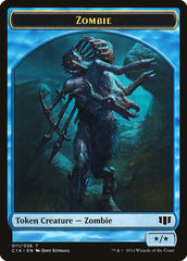 Whale // Zombie (011/036) Double-sided Token [Commander 2014 Tokens] | Eastridge Sports Cards & Games