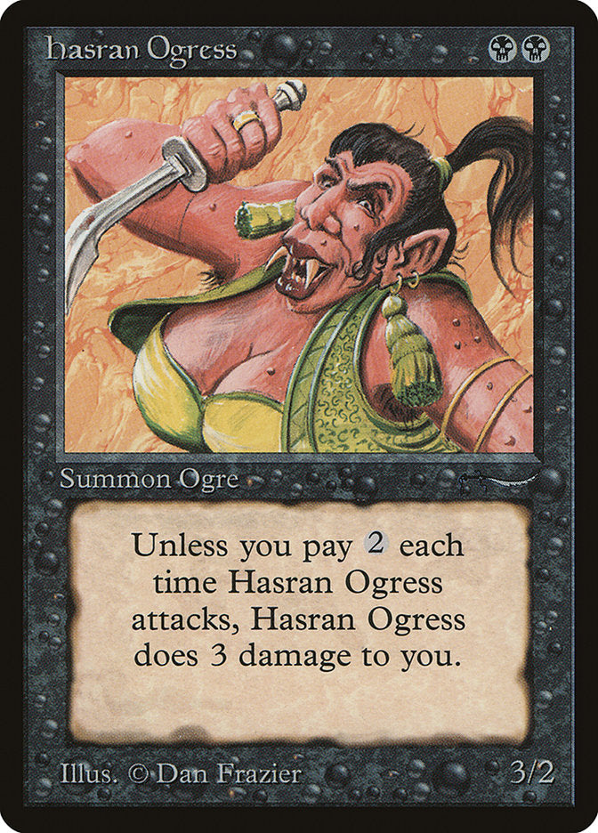 Hasran Ogress (Light Mana Cost) [Arabian Nights] | Eastridge Sports Cards & Games