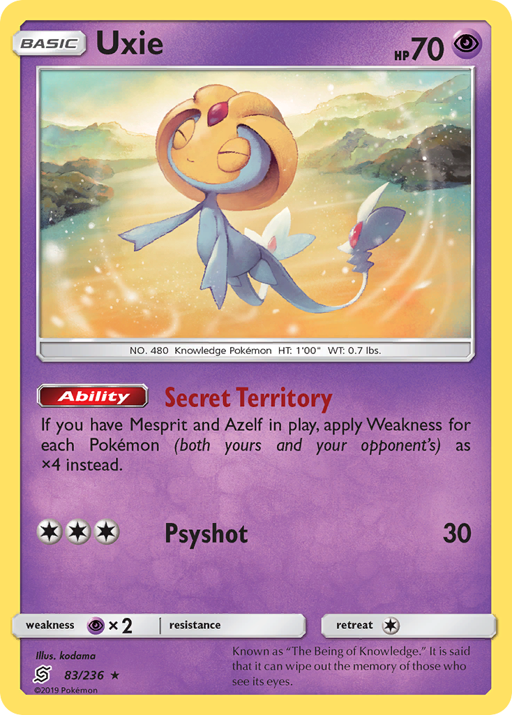 Uxie (83/236) [Sun & Moon: Unified Minds] | Eastridge Sports Cards & Games