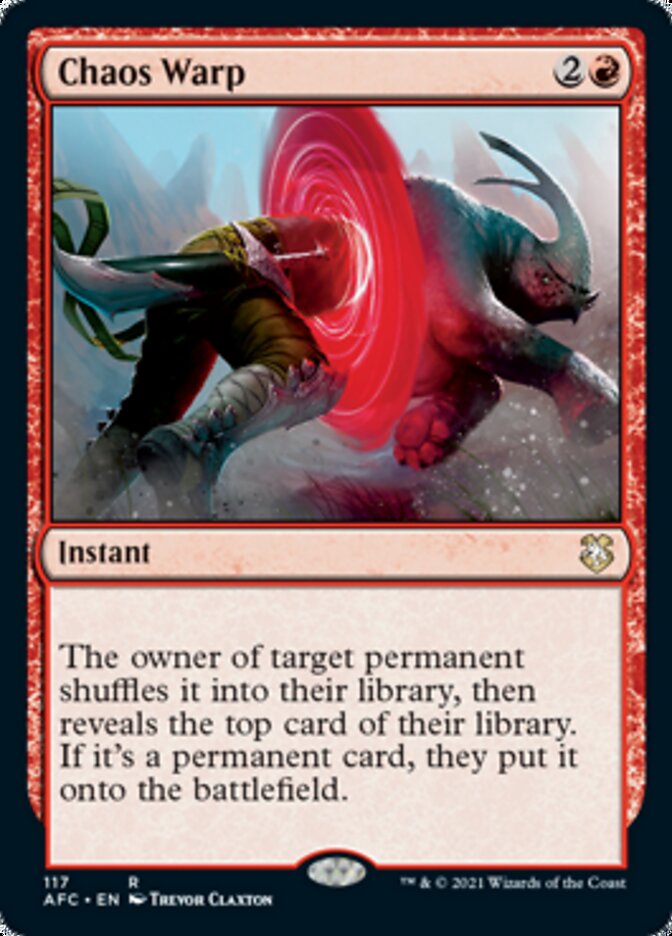 Chaos Warp [Dungeons & Dragons: Adventures in the Forgotten Realms Commander] | Eastridge Sports Cards & Games