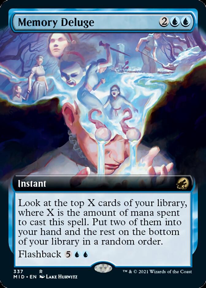 Memory Deluge (Extended) [Innistrad: Midnight Hunt] | Eastridge Sports Cards & Games